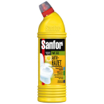 Средство для уборки туалета 750 г, SANFOR WC gel (Санфор гель) "Лимонная свежесть", 1550. 601958