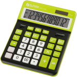 Калькулятор настольный Eleven CDC-120-BK/GN, 12 разрядов, двойное питание, 155*206*38мм, черный/салатовый. 365651