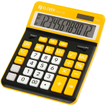 Калькулятор настольный Eleven CDC-120-BK/OR, 12 разрядов, двойное питание, 155*206*38мм, черный/оранжевый. 365649