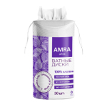 Ватные диски 50 шт., AMRA, двусторонние, 1053. 117584