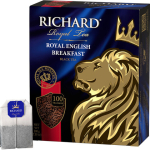 Чай RICHARD "Royal English Breakfast" черный, 100 пакетиков по 2 г, 100270. 620415