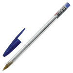 Ручка шариковая STAFF "Basic Budget BP-04", СИНЯЯ, линия письма 0,5 мм, с штрихкодом. 143868