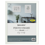 Рамка 30х40 см небьющаяся, аналог IKEA, багет 21 мм, МДФ, BRAUBERG "Idea", белая. 391372