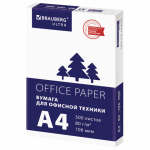 Бумага офисная А4, 80 г/м2, 500 л., марка С, белизна 146% (CIE), BRAUBERG ULTRA. 116407