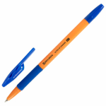 Ручка шариковая с грипом BRAUBERG "ULTRA GT ORANGE", СИНЯЯ, корпус оранжевый, линия 0,35 мм. 144052