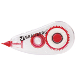 Корректирующая лента BRAUBERG RED POWER, 5 мм х 6 м, корпус прозрачный, механизм перемотки, европодвес. 220641
