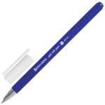 Ручка гелевая BRAUBERG "Matt Gel", СИНЯЯ, корпус soft-touch, узел 0,5 мм, линия 0,35 мм. 142945