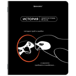 Тетрадь предметная МЕМЫ 48 л., TWIN-лак, ИСТОРИЯ, клетка, подсказ, BRAUBERG. 405103