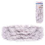 Насадка МОП плоская для швабры/держателя 40 см, карманы (ТИП К), хлопок (ворс 4,5 см), LAIMA. 603115