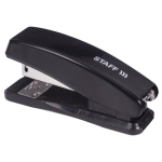 Степлер №24/6, 26/6 STAFF "Basic", до 20 листов, черный. 224626