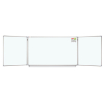 Доска магнитно-маркерная 3-х элементная 100х150/300 см, 5 рабочих поверхностей, белая, STAFF. 238010