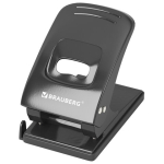 Дырокол металлический BRAUBERG "Office style", до 60 листов, черный. 273956