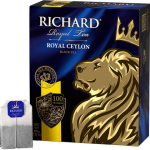Чай RICHARD "Royal Ceylon" черный цейлонский, 100 пакетиков по 2 г. 610606